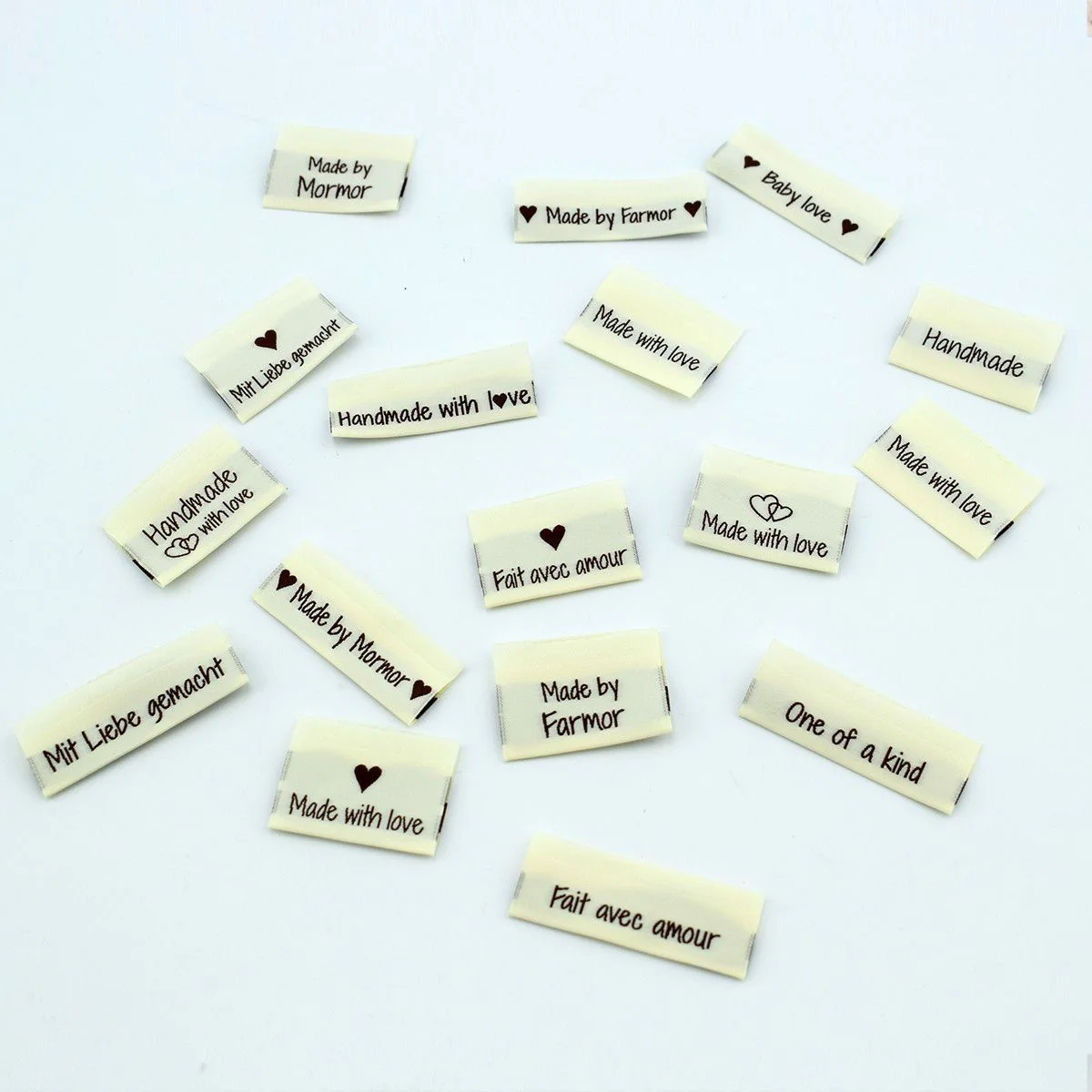 Kangasmerkit - Made with love - 3,5 cm - Image 3