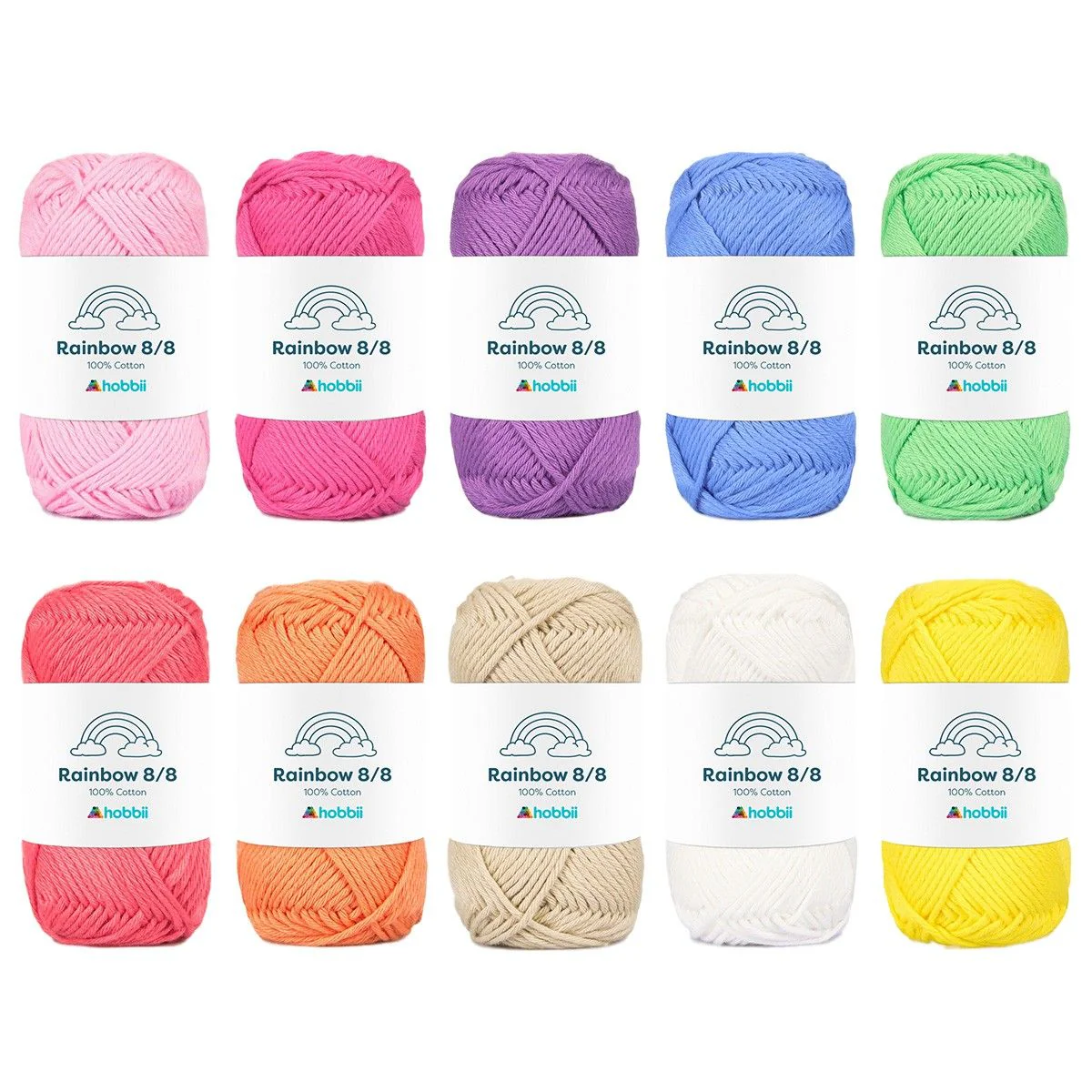 Rainbow Cotton 8/8 - Värilajitelma - Image 13