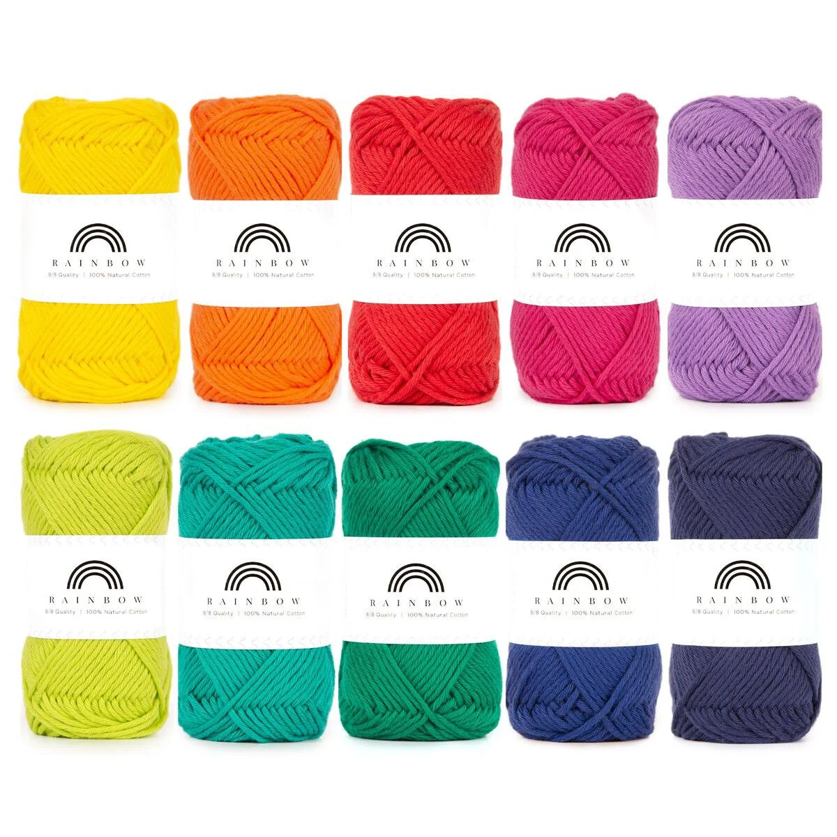 Rainbow Cotton 8/8 - Värilajitelma - Image 7