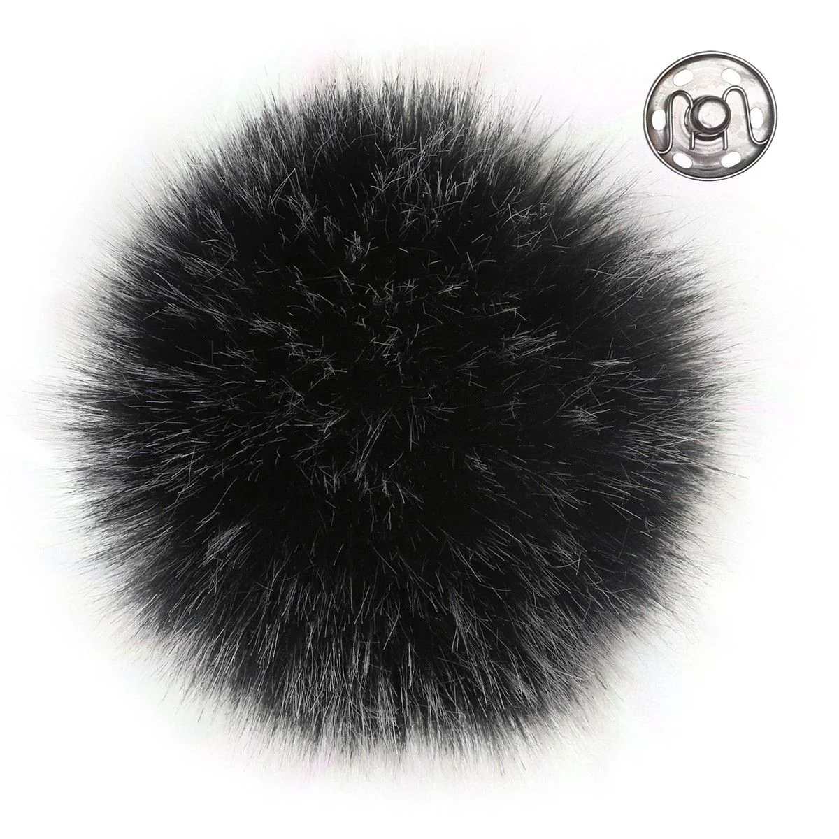Pompon - Tummanharmaa