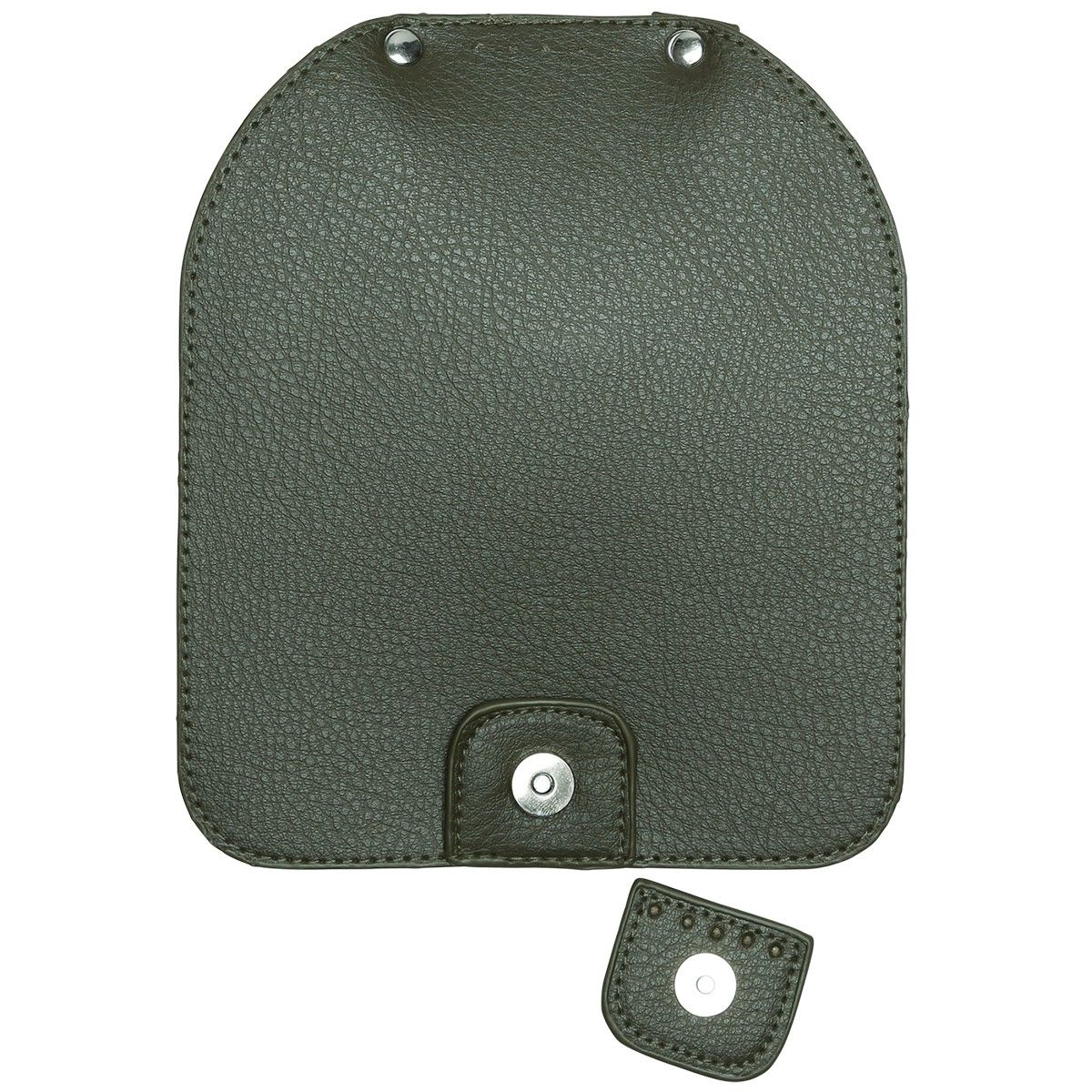 Laukkuläppä magneettisella painikkeella - Green/Silver - Image 2