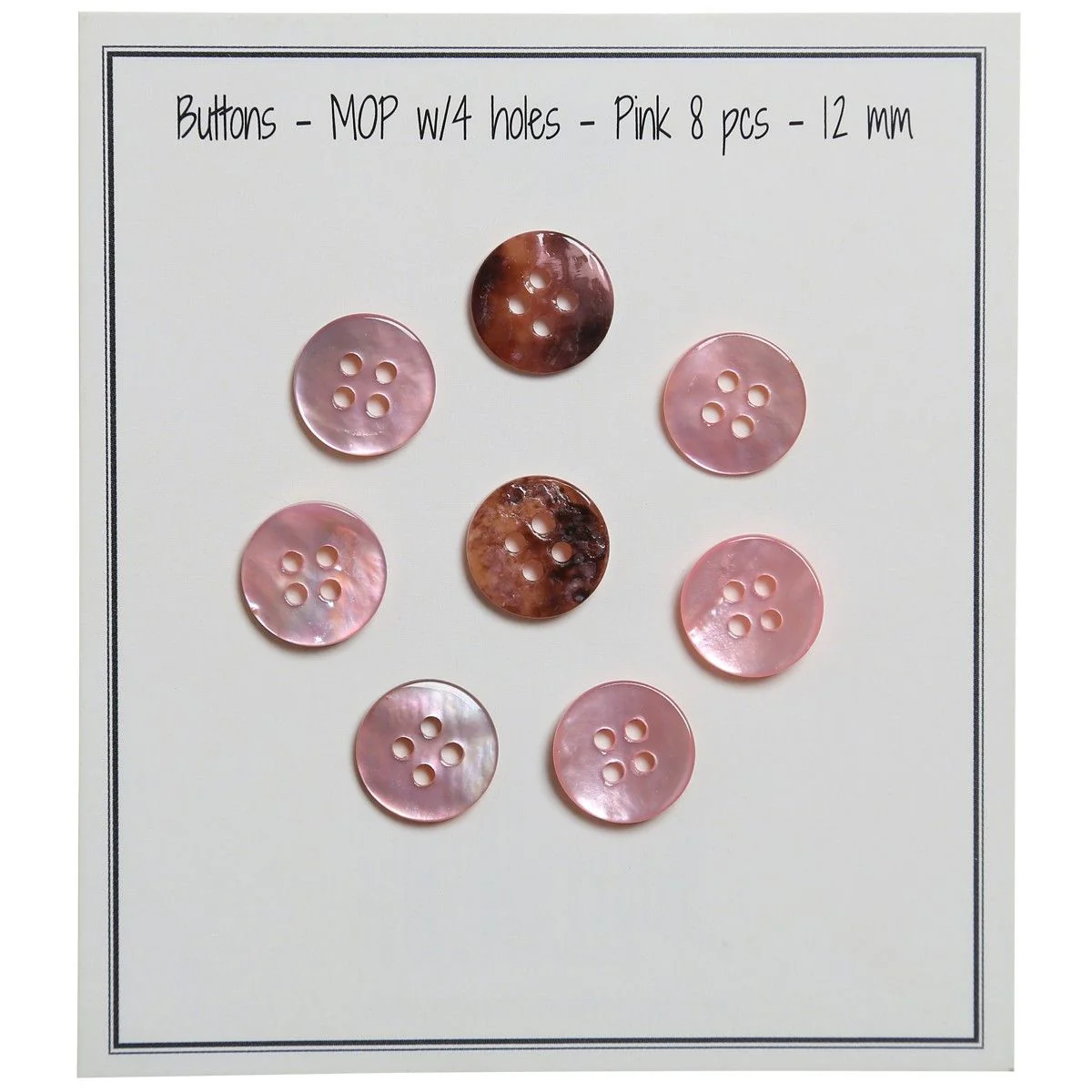 Helmiäisnapit - Pinkki - Image 5