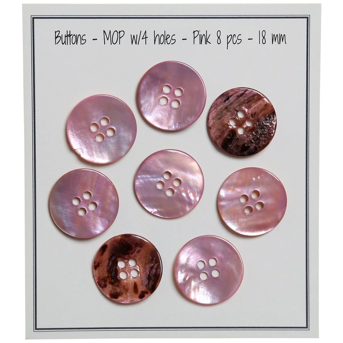 Helmiäisnapit - Pinkki - Image 6