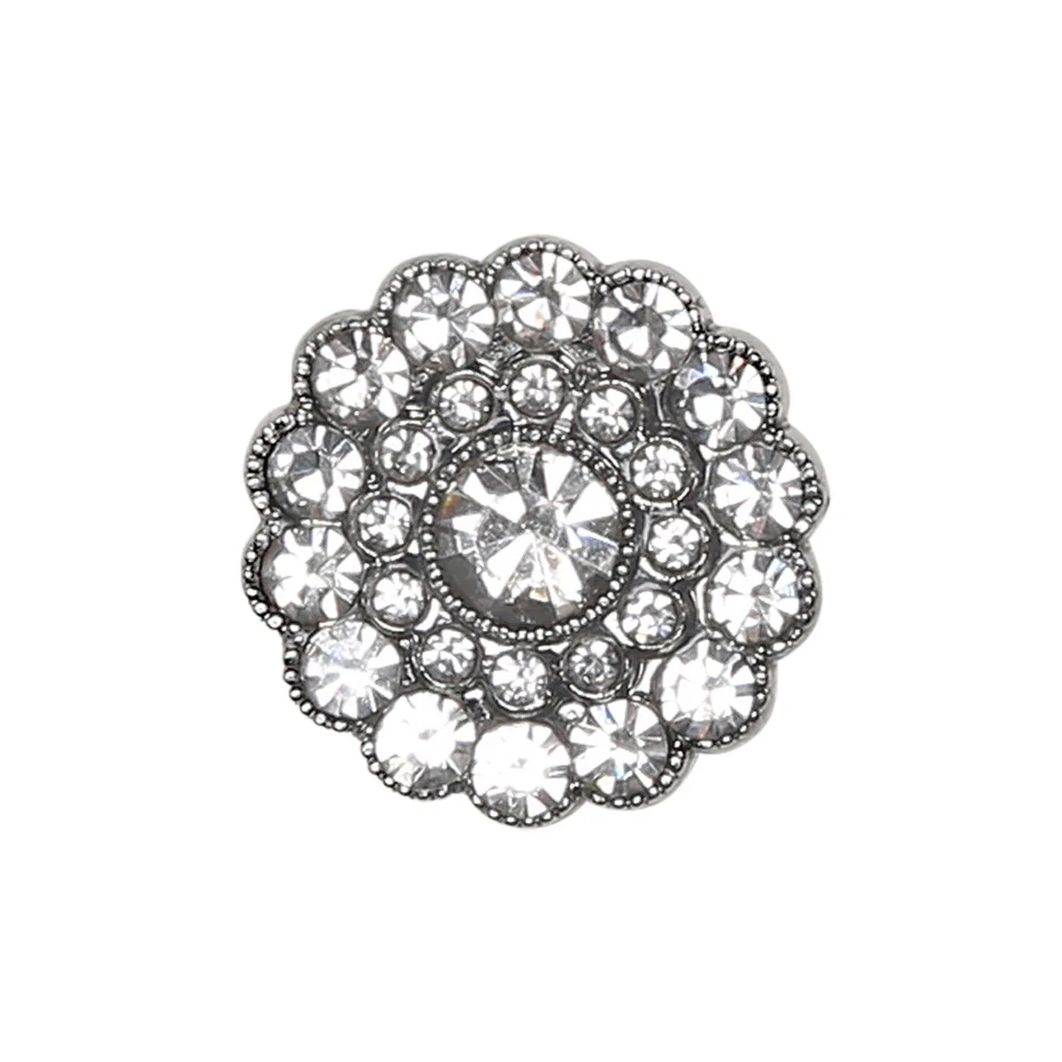 Bling-Napit - Pieni kivi - Hopea - 4 kpl - Image 6