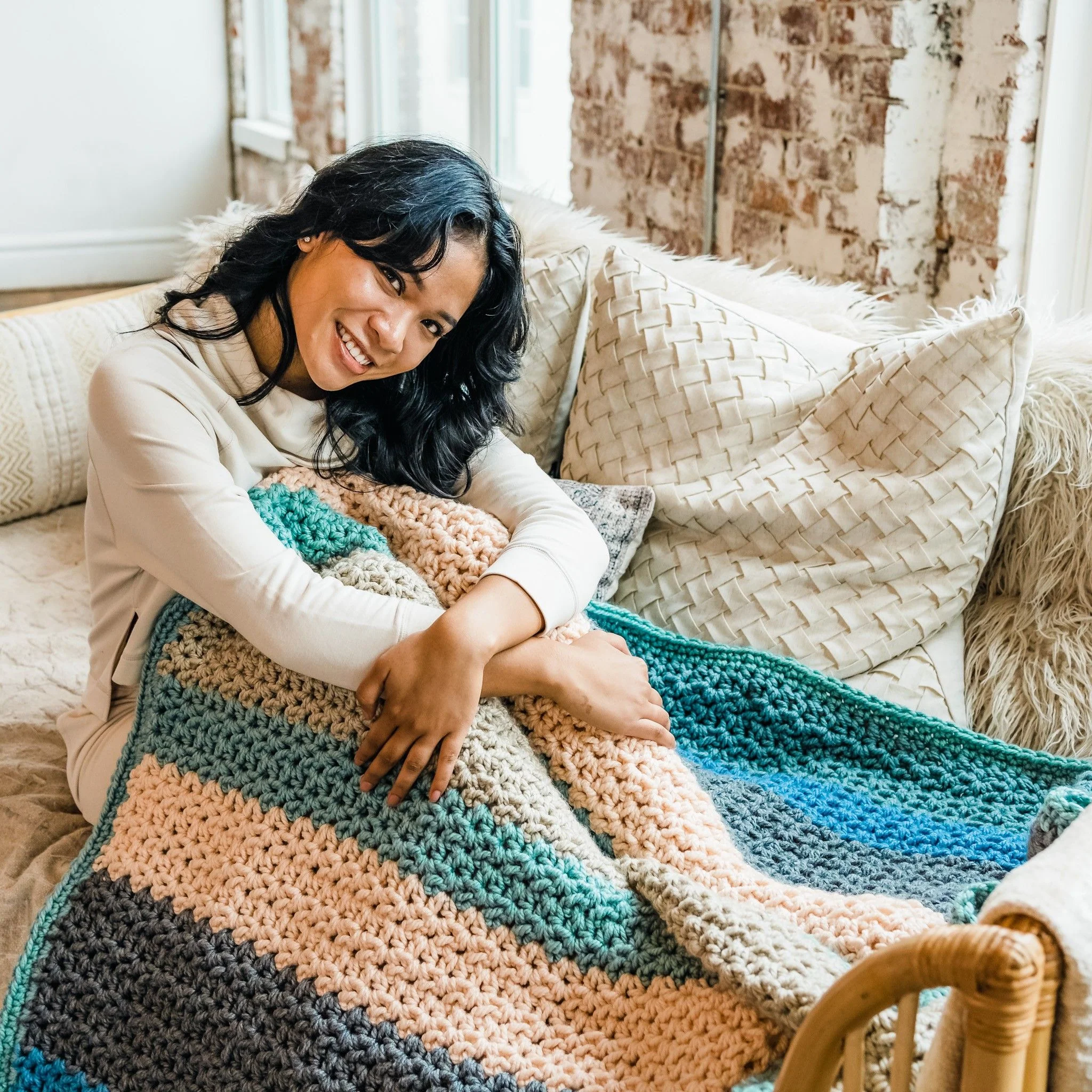 Sherbet Afghan - Blanket - Image 2