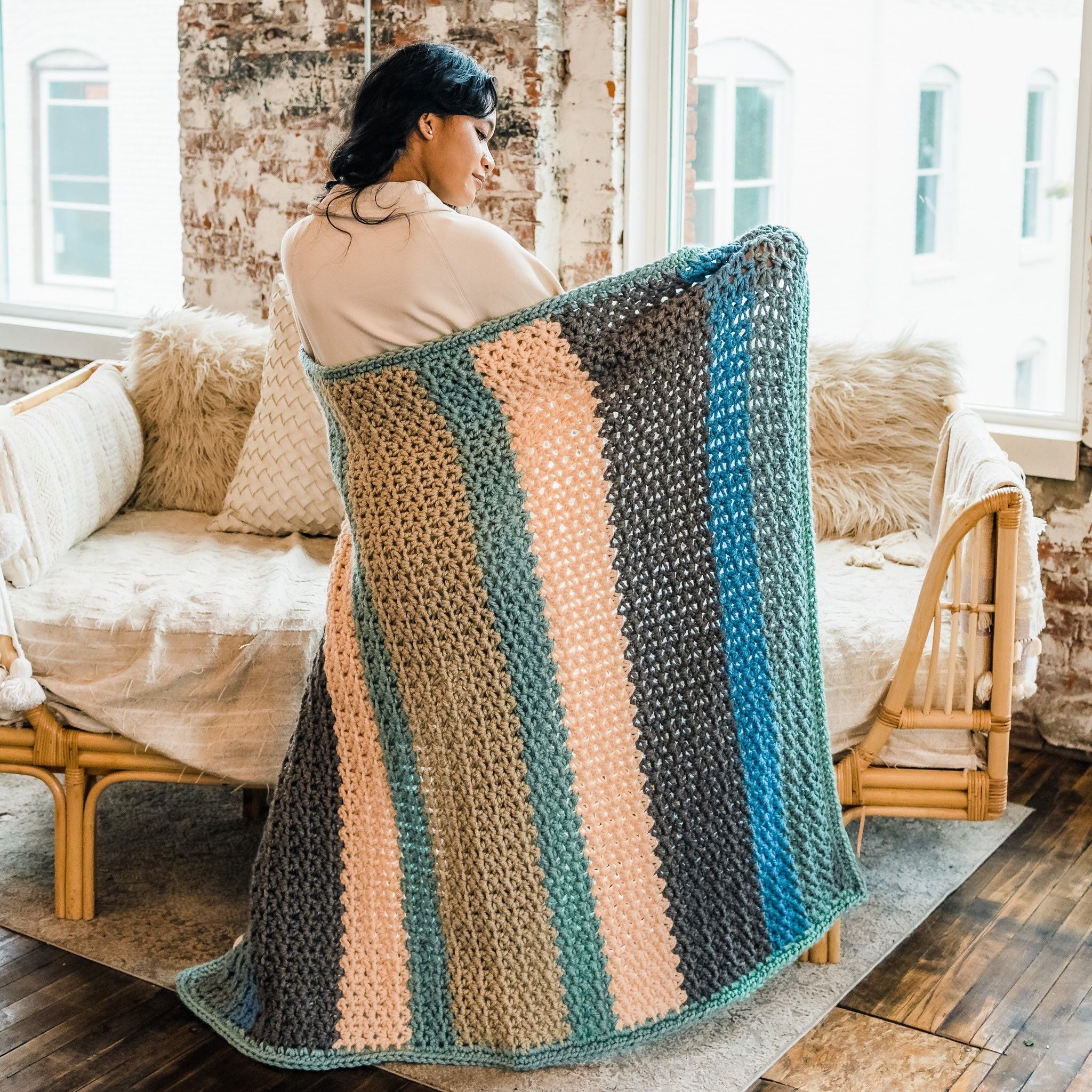 Sherbet Afghan - Blanket - Image 4