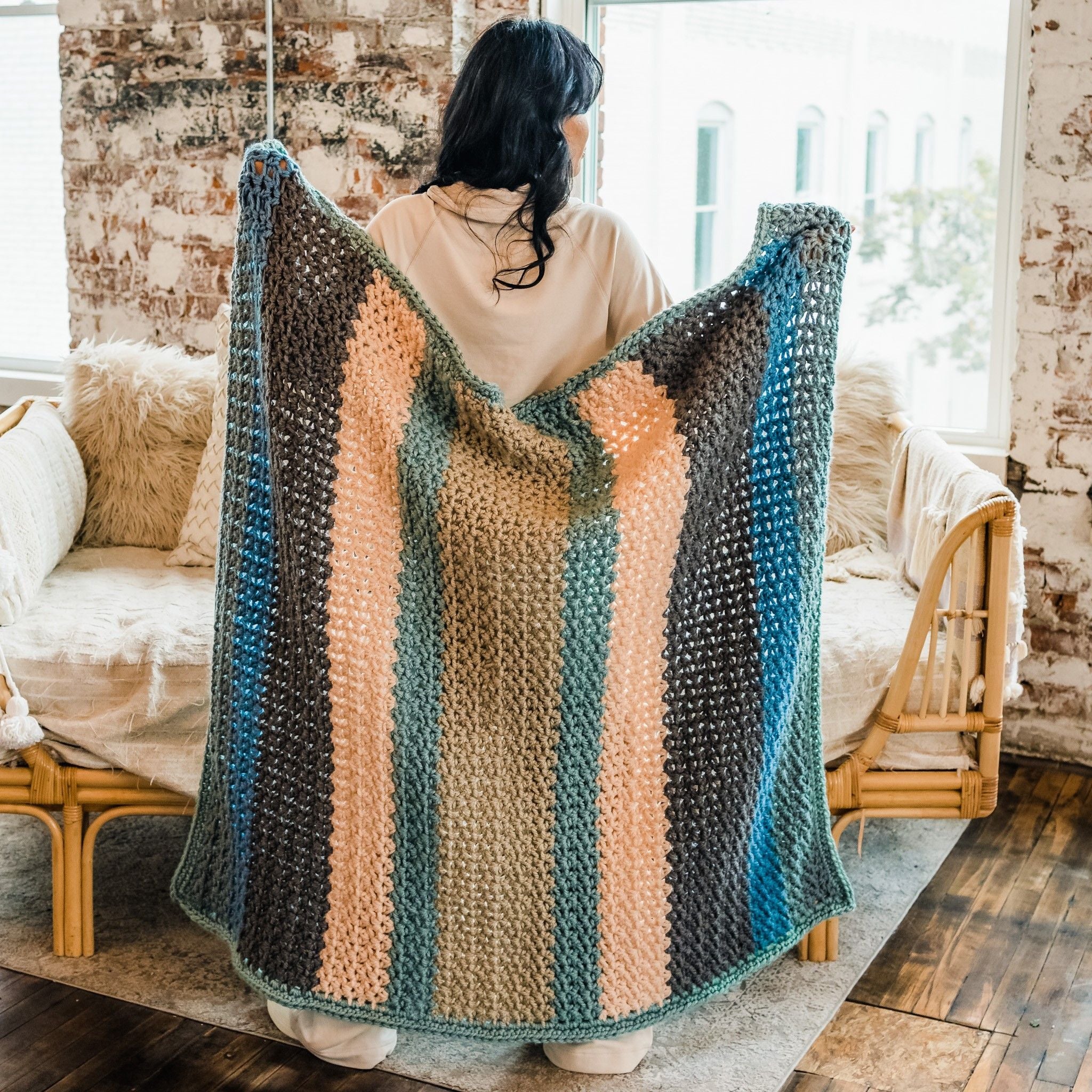 Sherbet Afghan - Blanket - Image 5