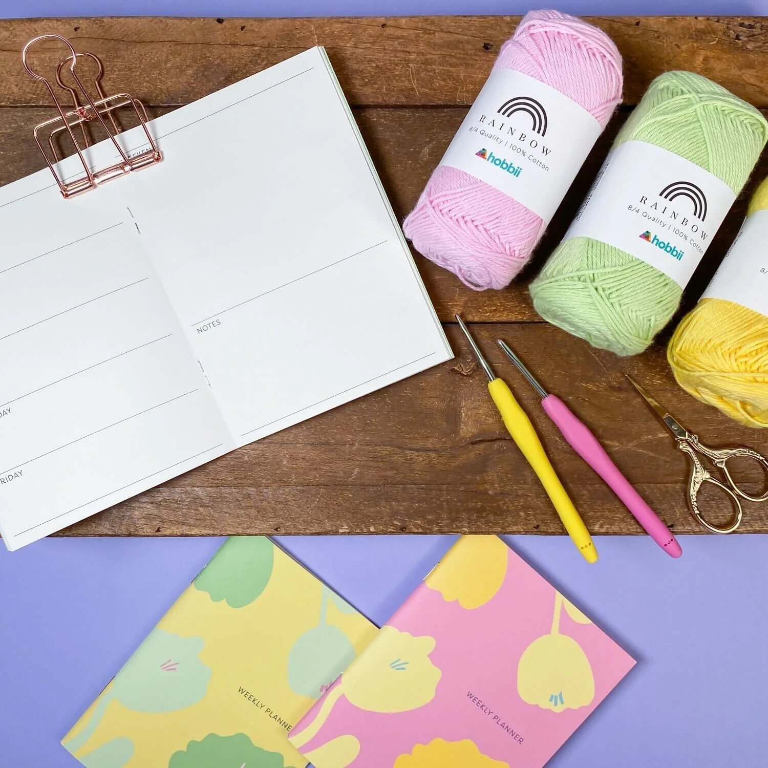 Weekly Planner Book - Kukkakuvio - Image 4