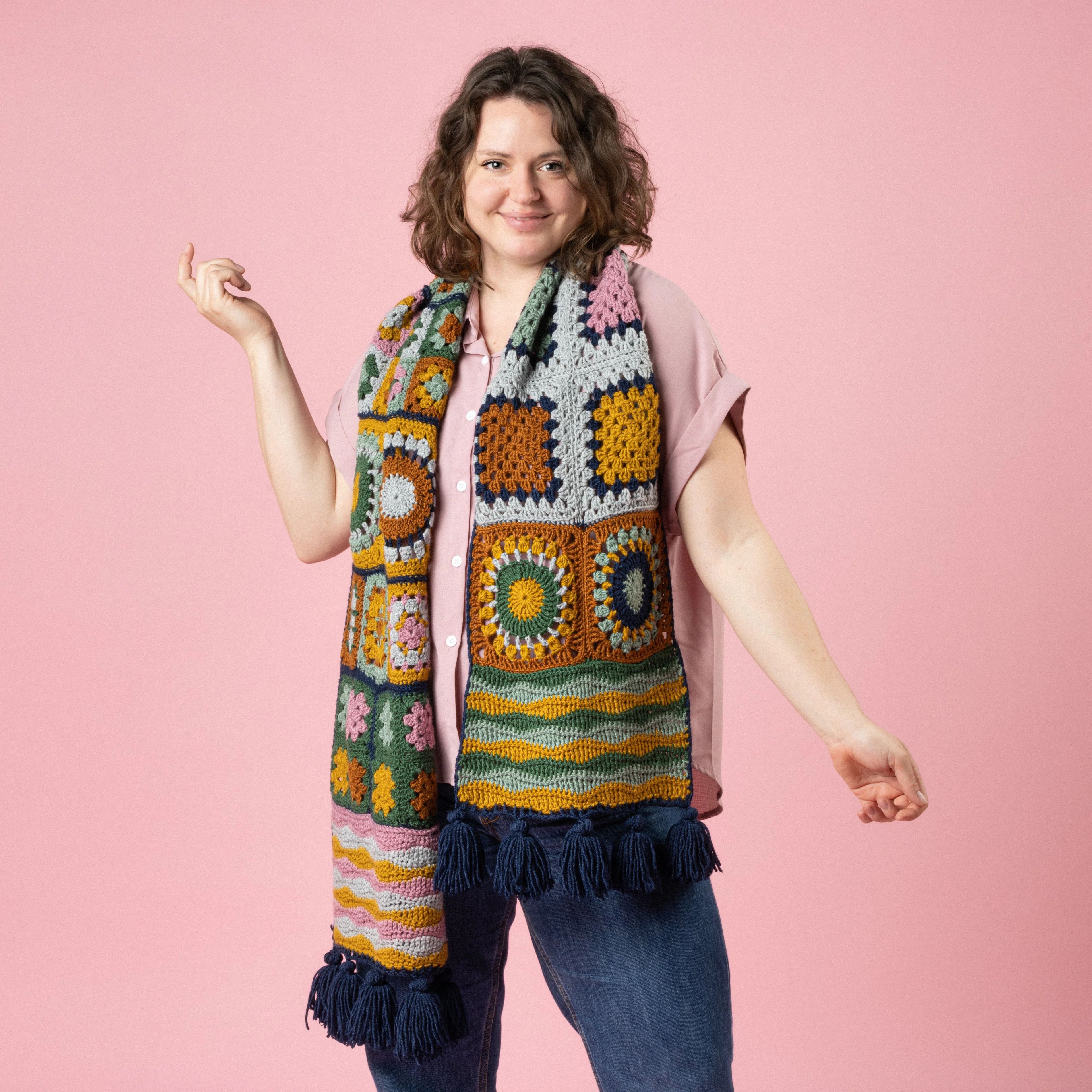 Happy Squares - Scarf - Image 4