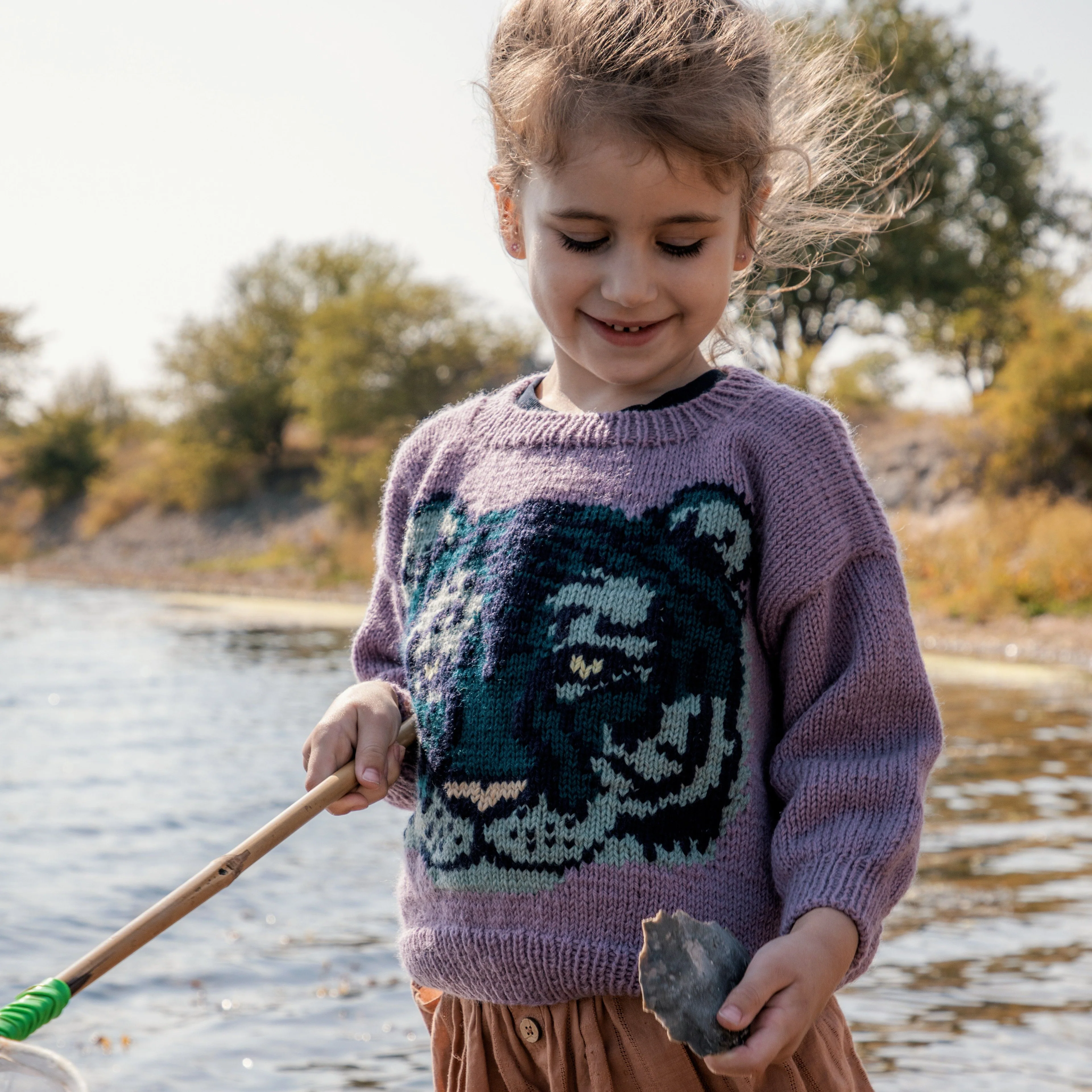 Mint Tiger - Children’s Sweater - Image 2