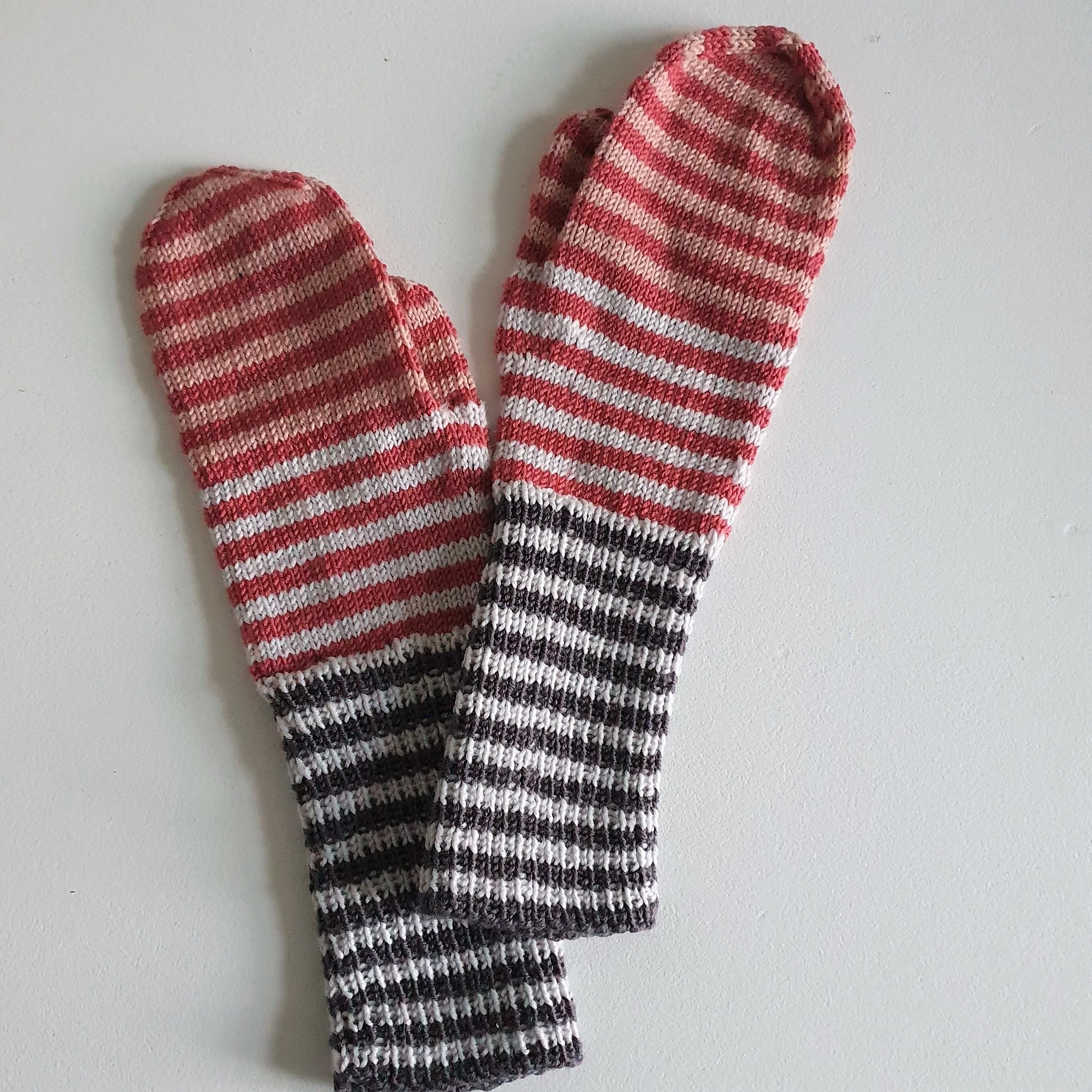 Stribede Luffer - Mittens - Image 5