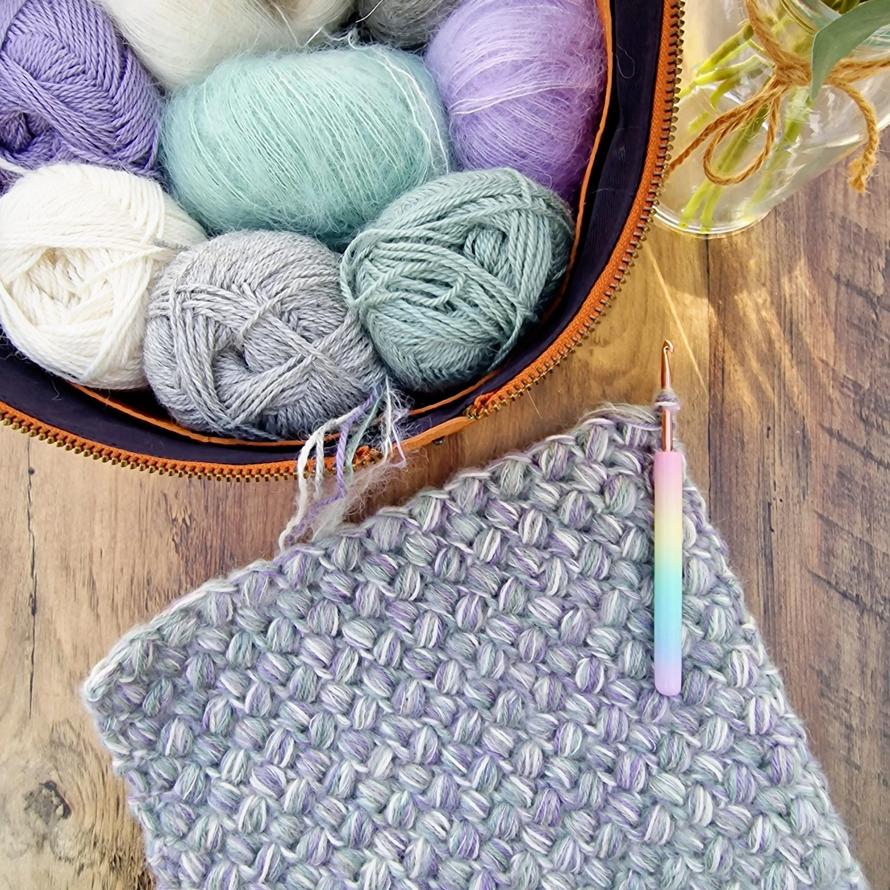 Chunky Puff Stitch - Cowl - Image 3