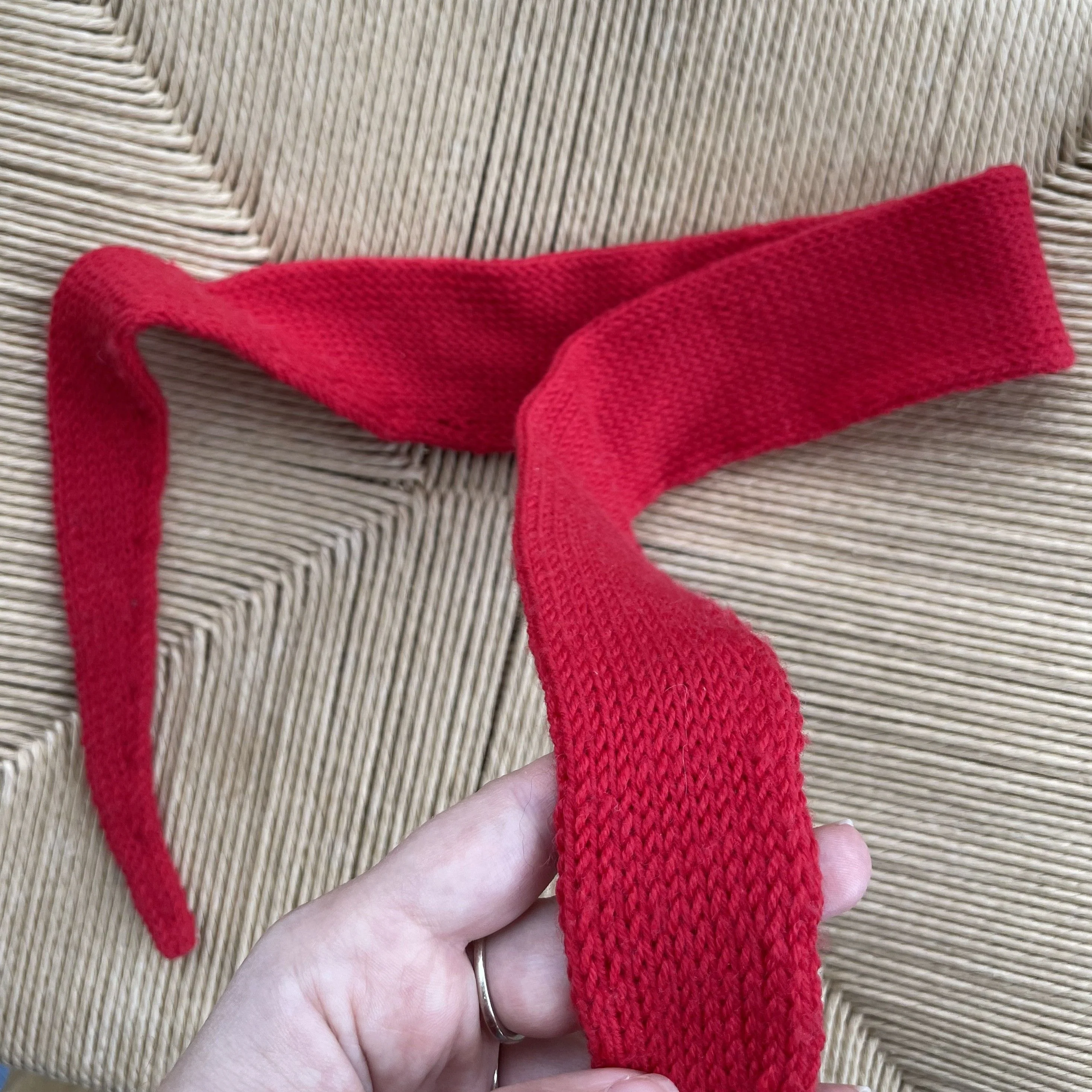 Easy Double Knitted Scarf - Image 3