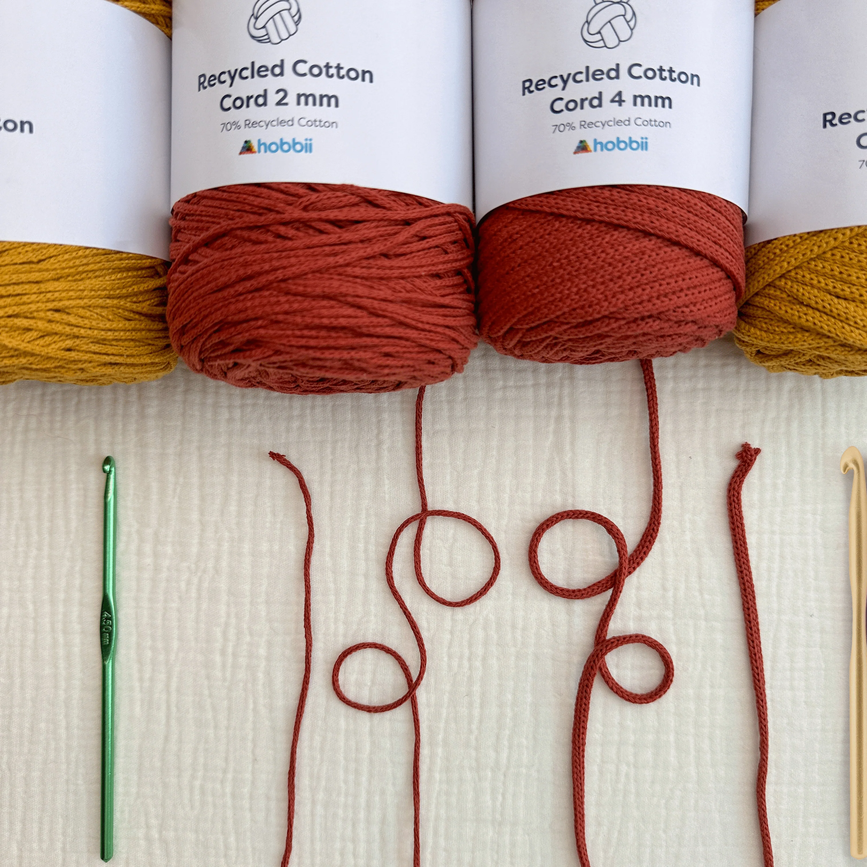 Recycled Cotton Cord (4 mm) - Image 4
