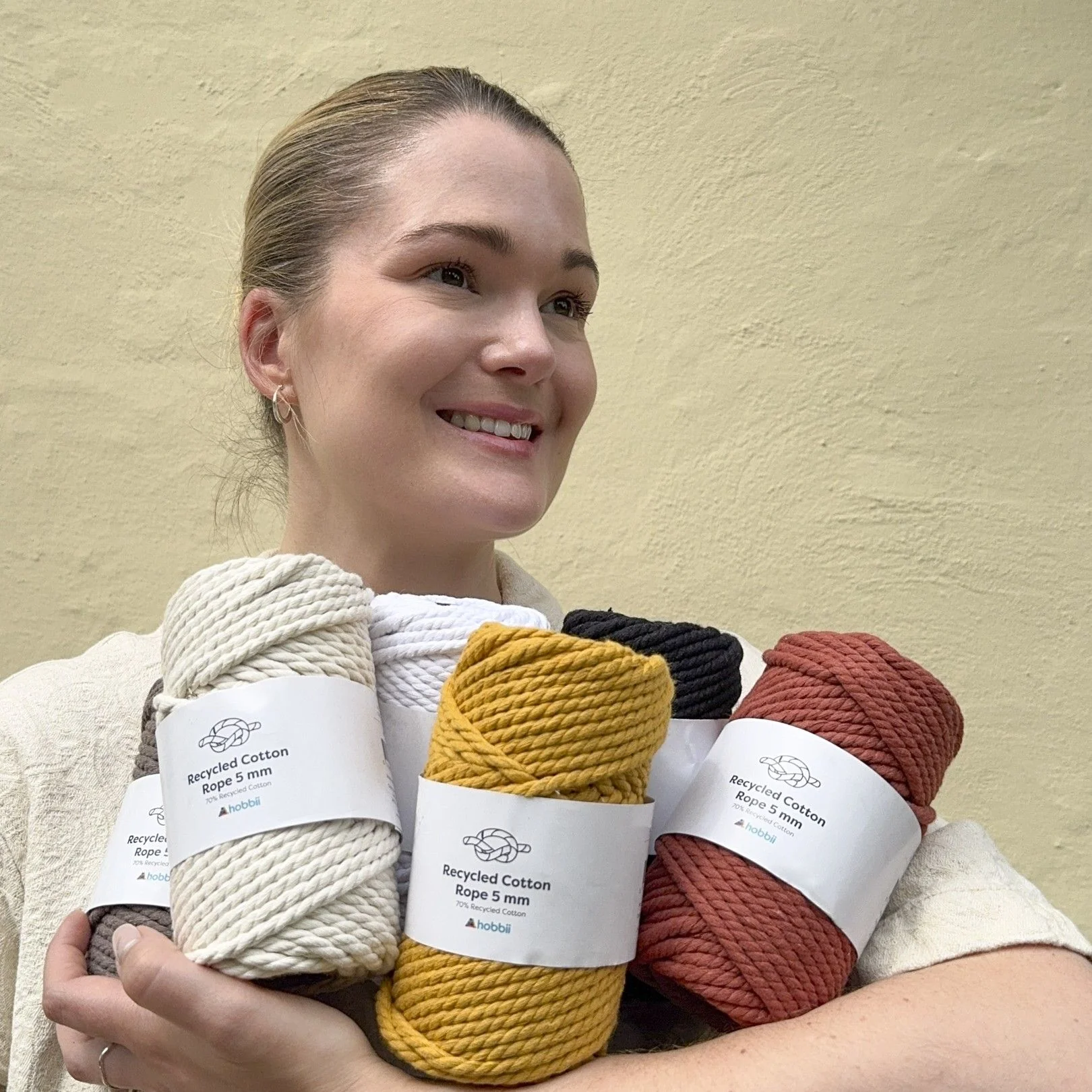 Recycled Cotton Rope (5 mm) - Image 6