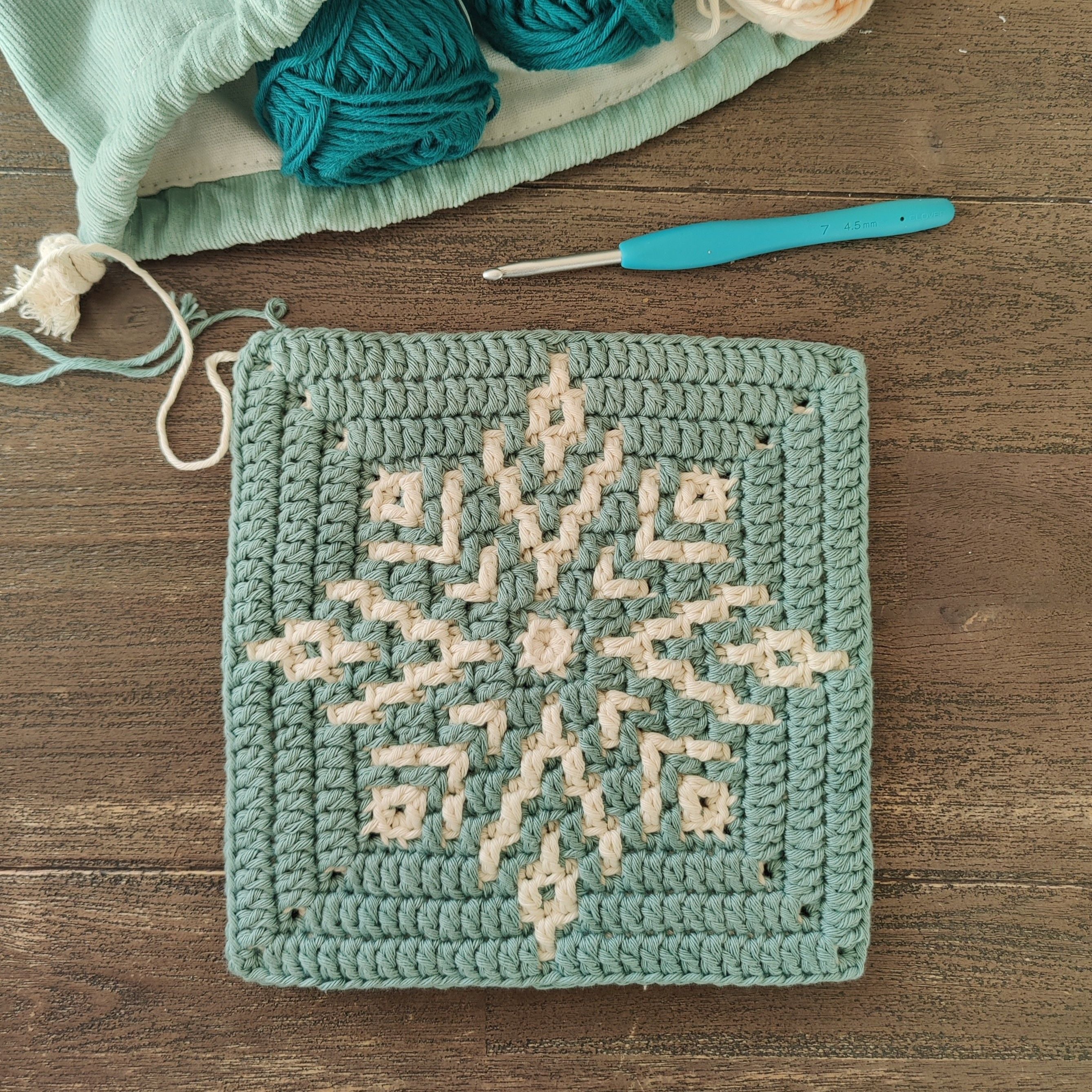 Ice Blossom - Mosaic Square - Image 2
