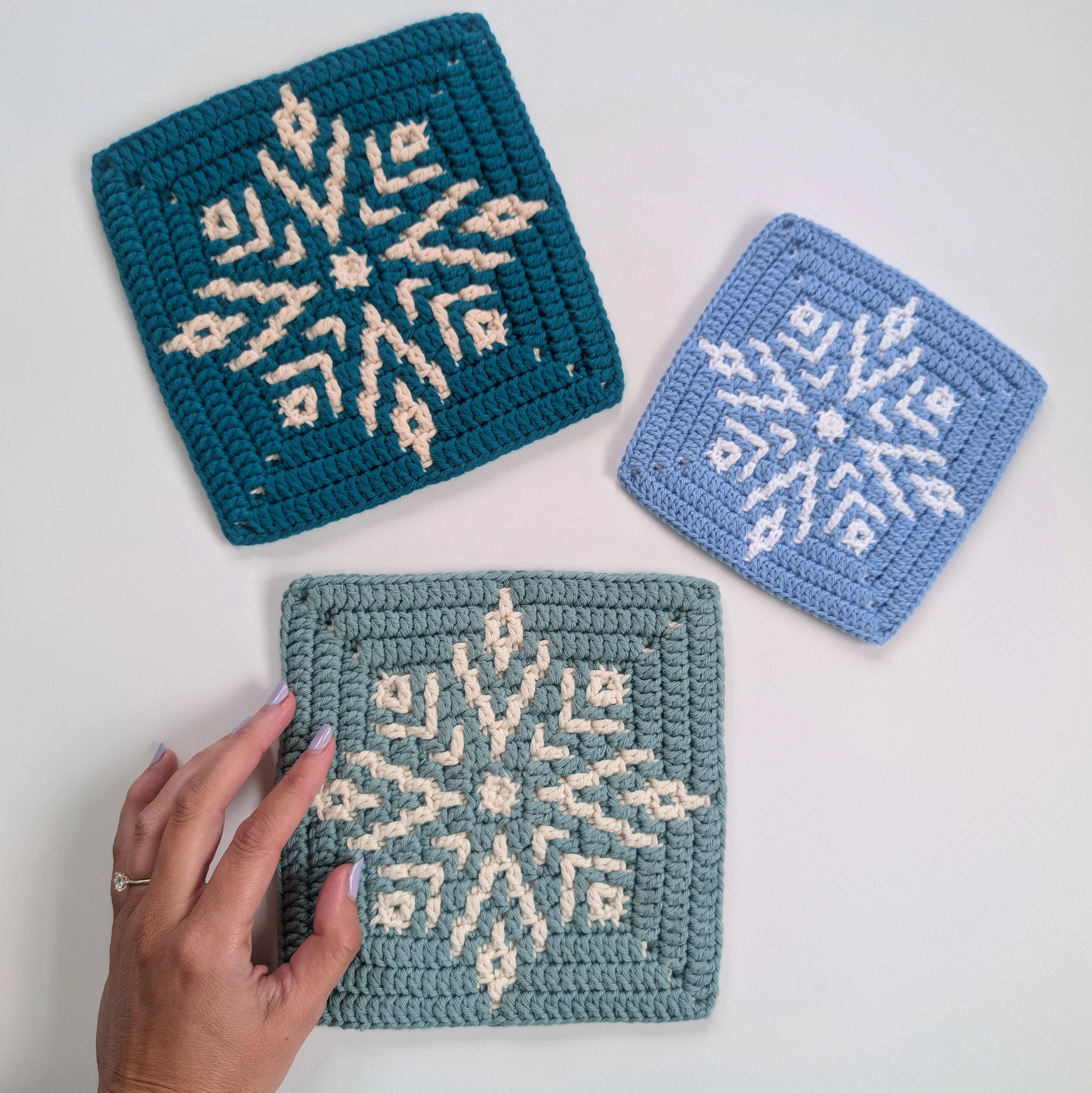 Ice Blossom - Mosaic Square - Image 3