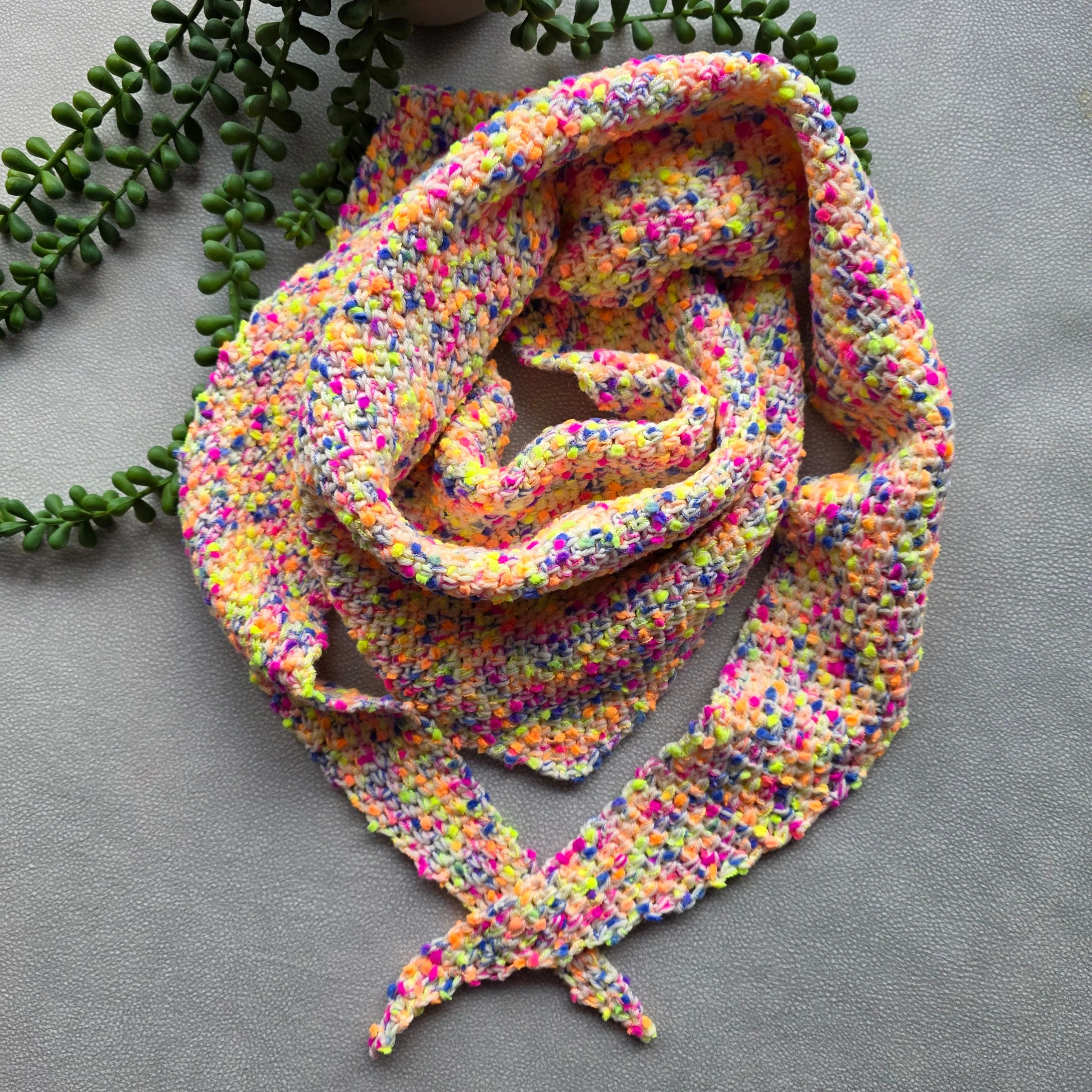 Candy Moss Stitch - Scarf - Image 2